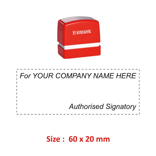 Exmark Authorised Signatory Stamp-D