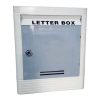 grey plastic letter box