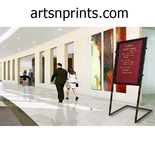 lobby-information-steel-board-with-stand